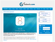 Tablet Screenshot of blog.haberiz.com